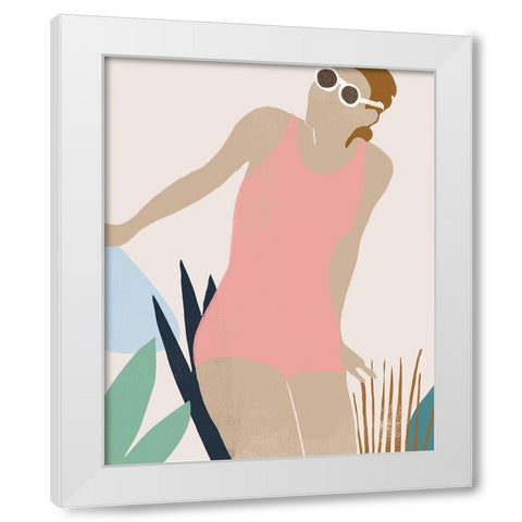 Femme Moderne IV White Modern Wood Framed Art Print by Vess, June Erica