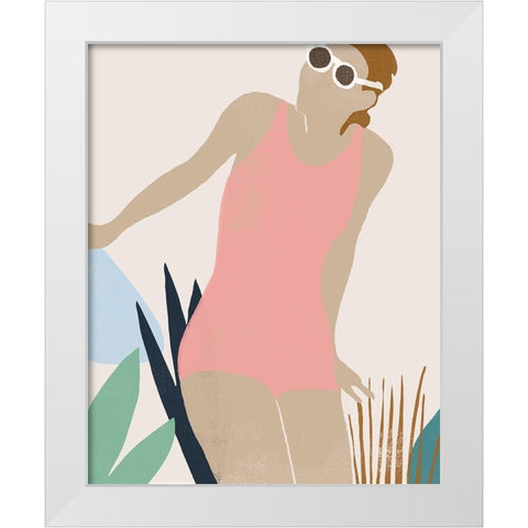 Femme Moderne IV White Modern Wood Framed Art Print by Vess, June Erica