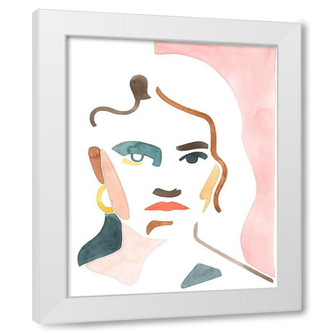 She Shadow I White Modern Wood Framed Art Print by Popp, Grace