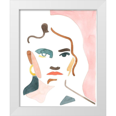 She Shadow I White Modern Wood Framed Art Print by Popp, Grace