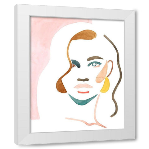 She Shadow II White Modern Wood Framed Art Print by Popp, Grace