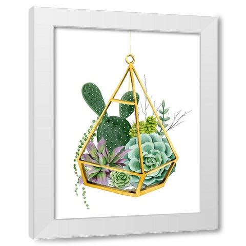 Wild Terrarium I White Modern Wood Framed Art Print by Popp, Grace