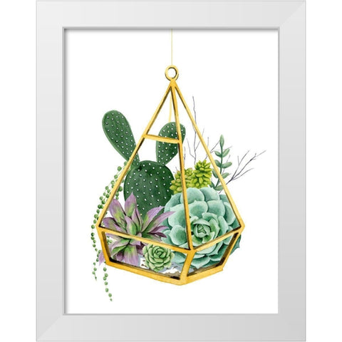 Wild Terrarium I White Modern Wood Framed Art Print by Popp, Grace