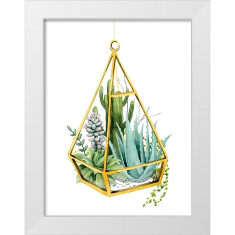 Wild Terrarium III White Modern Wood Framed Art Print by Popp, Grace