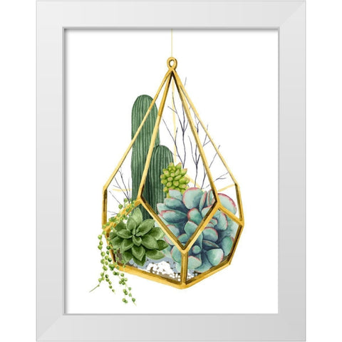 Wild Terrarium IV White Modern Wood Framed Art Print by Popp, Grace