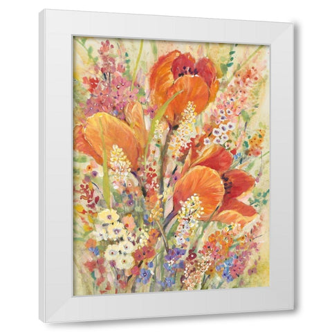 Spring Bloom II White Modern Wood Framed Art Print by OToole, Tim