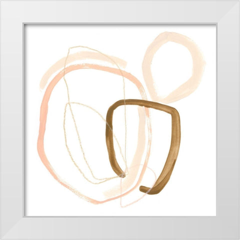Minimal Vibration I White Modern Wood Framed Art Print by Vess, June Erica