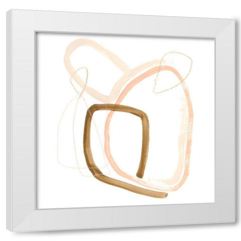 Minimal Vibration II White Modern Wood Framed Art Print by Vess, June Erica