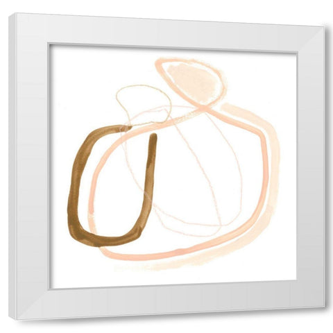 Minimal Vibration III White Modern Wood Framed Art Print by Vess, June Erica