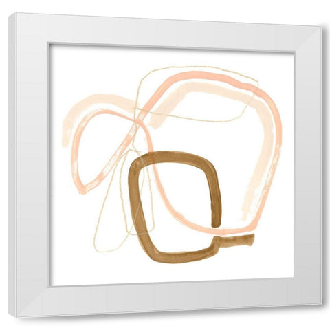 Minimal Vibration IV White Modern Wood Framed Art Print by Vess, June Erica