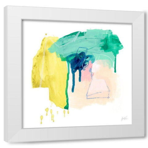 Correlary I White Modern Wood Framed Art Print by Vess, June Erica