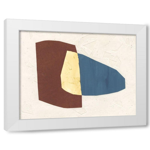 Organic Overlay I White Modern Wood Framed Art Print by Stramel, Renee W.
