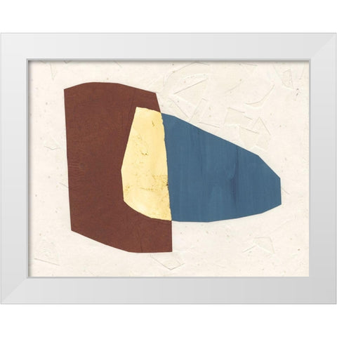Organic Overlay I White Modern Wood Framed Art Print by Stramel, Renee W.