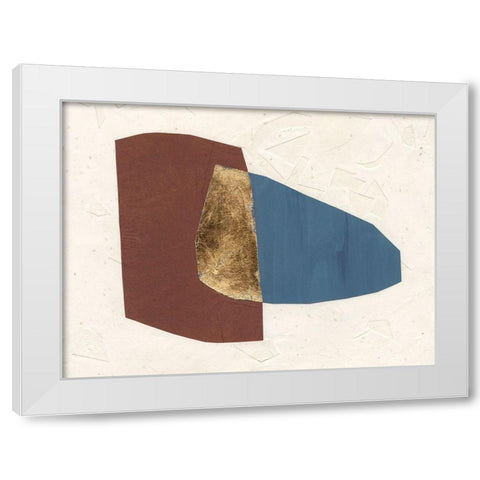 Organic Overlay I White Modern Wood Framed Art Print by Stramel, Renee W.