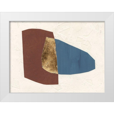 Organic Overlay I White Modern Wood Framed Art Print by Stramel, Renee W.