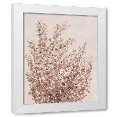 Rustic Wildflowers I White Modern Wood Framed Art Print by OToole, Tim
