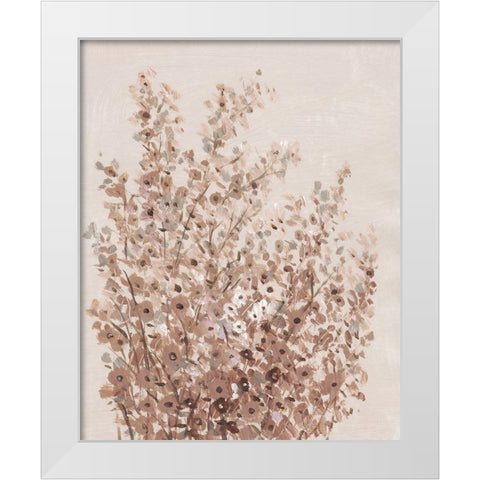 Rustic Wildflowers I White Modern Wood Framed Art Print by OToole, Tim