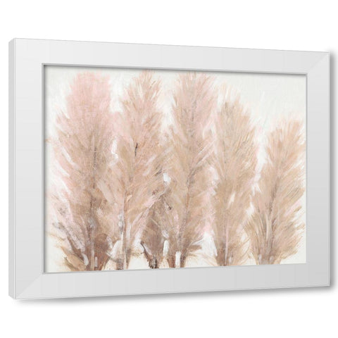 Pampas Grass I White Modern Wood Framed Art Print by OToole, Tim