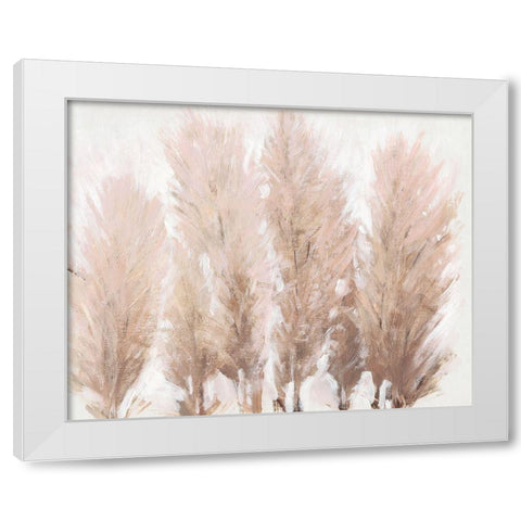 Pampas Grass II White Modern Wood Framed Art Print by OToole, Tim