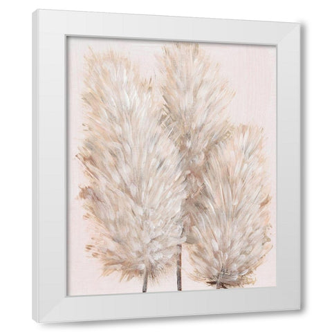 Pampas Grass IV White Modern Wood Framed Art Print by OToole, Tim