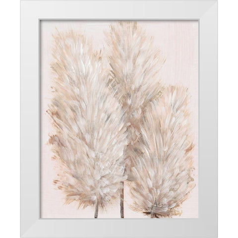 Pampas Grass IV White Modern Wood Framed Art Print by OToole, Tim