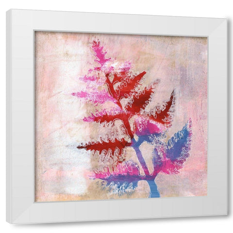 Dappled Fern I White Modern Wood Framed Art Print by Moore, Regina