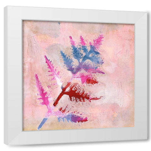 Dappled Fern II White Modern Wood Framed Art Print by Moore, Regina