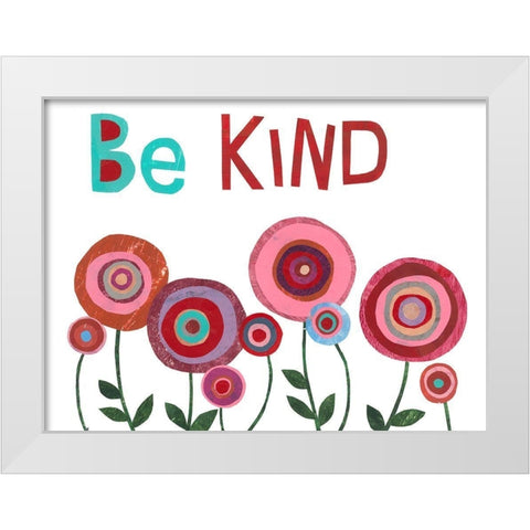 Garden Sentiment I White Modern Wood Framed Art Print by Moore, Regina