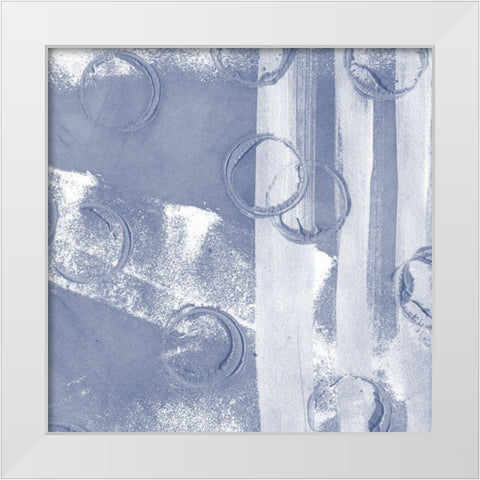 Indigo Rule IX White Modern Wood Framed Art Print by Meagher, Megan