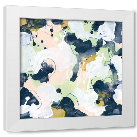 Cellular Patina I White Modern Wood Framed Art Print by Vess, June Erica