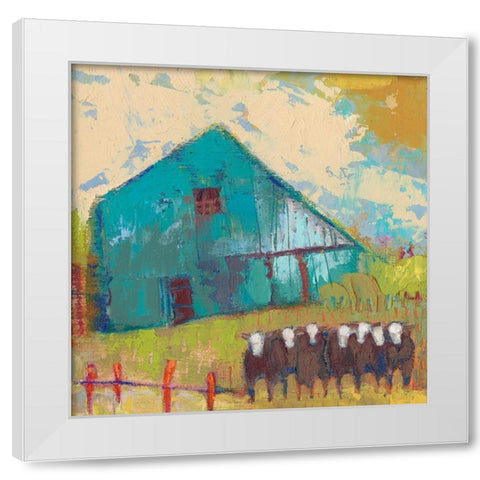 Request Barn White Modern Wood Framed Art Print by Jachimiec, Sue
