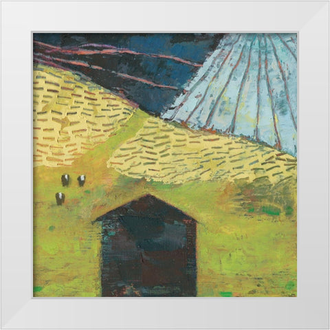 Bear Valley Barn II White Modern Wood Framed Art Print by Jachimiec, Sue