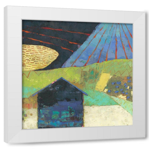 Bear Valley Barn III White Modern Wood Framed Art Print by Jachimiec, Sue