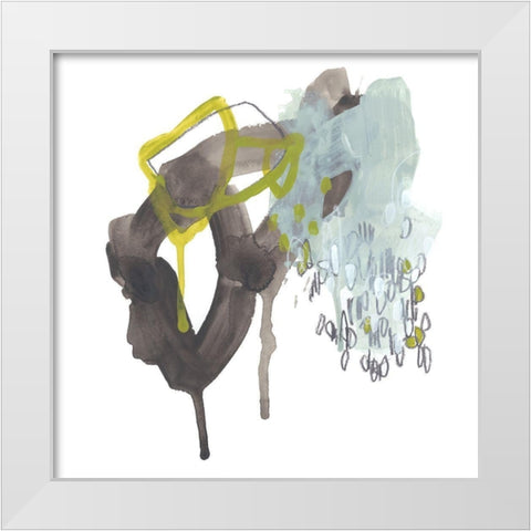 Moon Drop III White Modern Wood Framed Art Print by Vess, June Erica