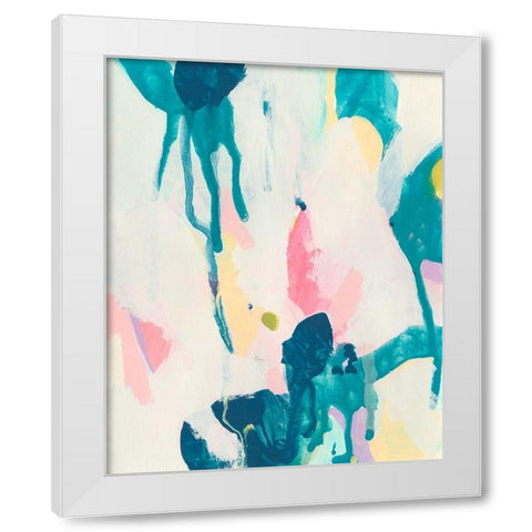 Bright Vibe I White Modern Wood Framed Art Print by Vess, June Erica