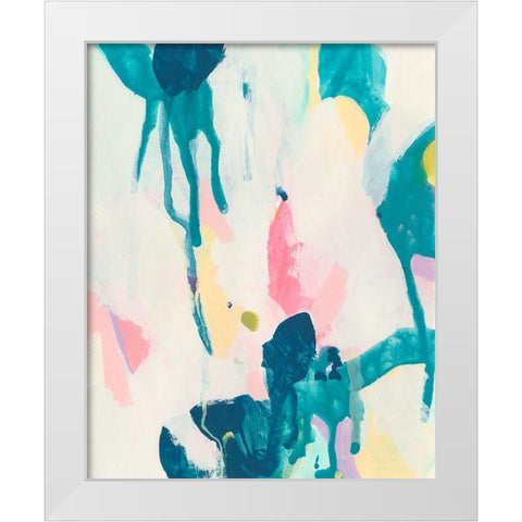 Bright Vibe I White Modern Wood Framed Art Print by Vess, June Erica