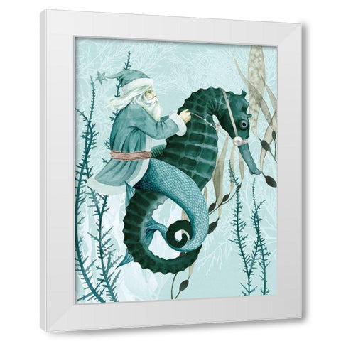 The Sea Santa I White Modern Wood Framed Art Print by Popp, Grace