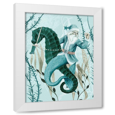 The Sea Santa II White Modern Wood Framed Art Print by Popp, Grace