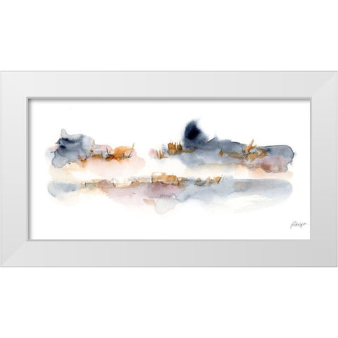 Reeds and Cattails I White Modern Wood Framed Art Print by Harper, Ethan