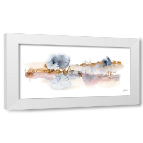 Reeds and Cattails II White Modern Wood Framed Art Print by Harper, Ethan