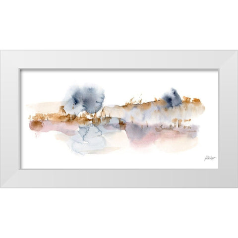 Reeds and Cattails II White Modern Wood Framed Art Print by Harper, Ethan