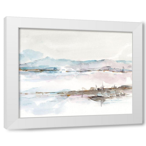 Across the Marsh II White Modern Wood Framed Art Print by Harper, Ethan