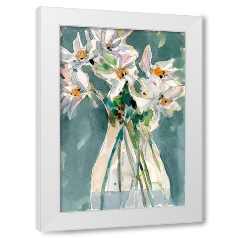 A Daisy Moment I White Modern Wood Framed Art Print by Dixon, Samuel
