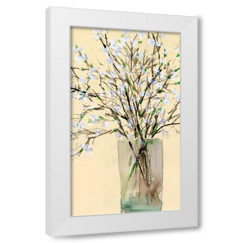 Spring Floral Arrangement II White Modern Wood Framed Art Print by Dixon, Samuel