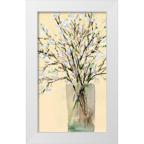 Spring Floral Arrangement II White Modern Wood Framed Art Print by Dixon, Samuel