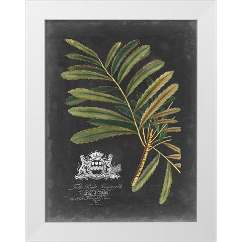 Royal Foliage II White Modern Wood Framed Art Print by Vision Studio