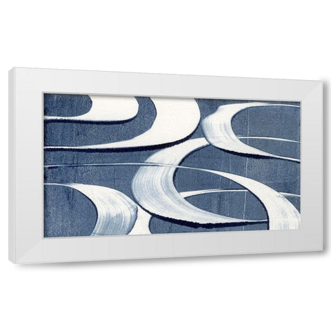 Wave Frequency I White Modern Wood Framed Art Print by Galapon, Nikki
