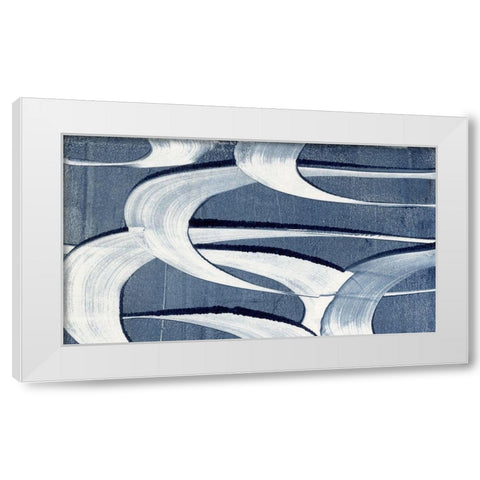 Wave Frequency II White Modern Wood Framed Art Print by Galapon, Nikki