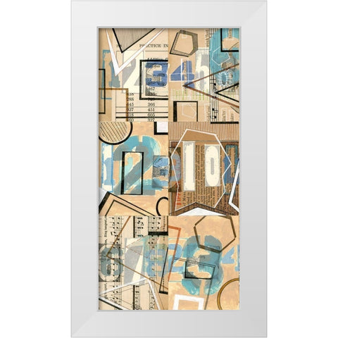 Numbers I White Modern Wood Framed Art Print by Galapon, Nikki