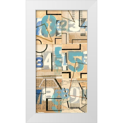 Numbers II White Modern Wood Framed Art Print by Galapon, Nikki